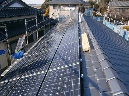 太陽光発電パネル設置工事（施工後）