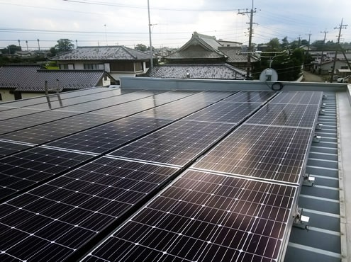 太陽光発電パネル設置工事（施工後）